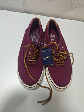 Zapatillas Polo Ralph Lauren Lona Burdeos