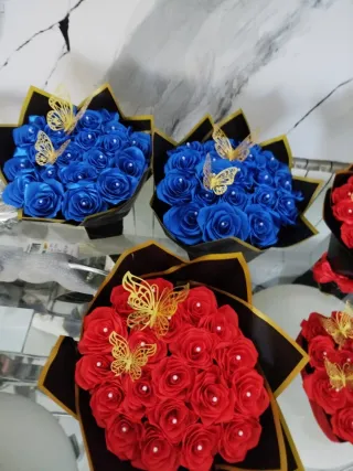 Ramo de flores de tela