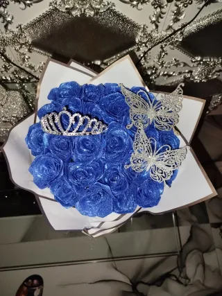 Ramo de flores de tela