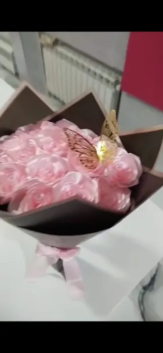 Ramo de flores de tela