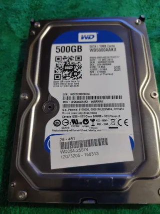 Disco Duro WD 500GB SATA