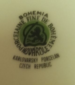 3 Platos Porcelana Bohemia Vintage