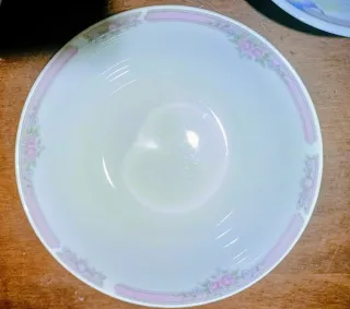 5 Coppette Porcellana cinese Bianca Multicolore