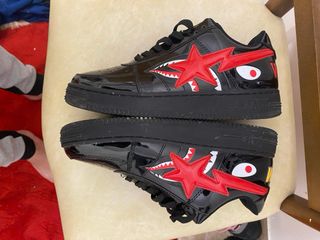 Bape Sta Shark Low Negras