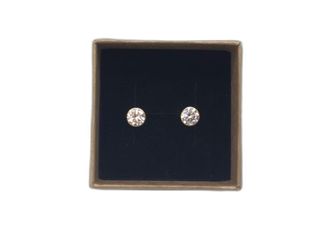 pendientes oro 18k con piedra