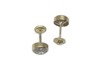 pendientes oro 18k con piedra