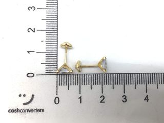 pendientes oro 18k con piedra