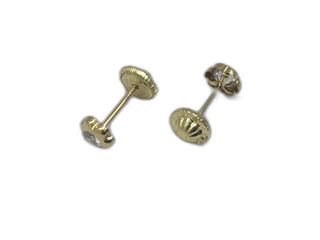 pendientes oro 18k con piedra