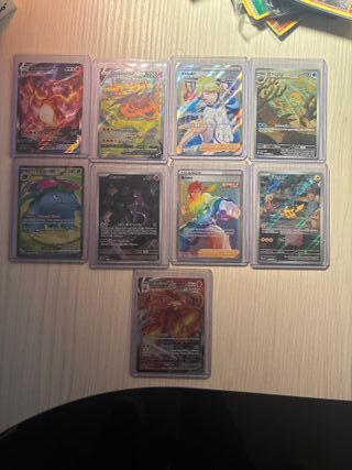 Lote Cartas Pokémon Charizard, Venusaur, Mewtwo