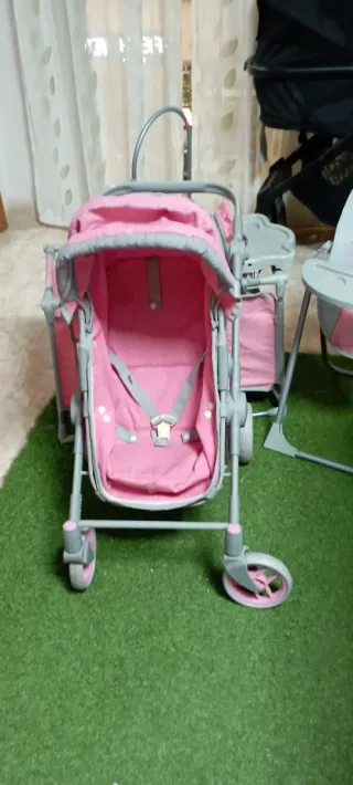 Set juego símbolico Cuna cochecito y mecedora