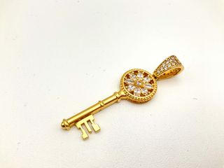 colgante oro 18k con circonita