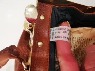 Bolso Cuero Argentino Mercau Marrón