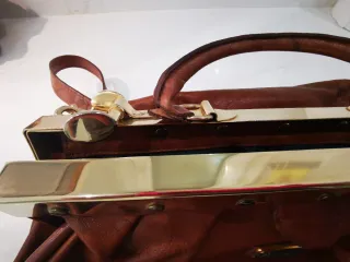 Bolso Cuero Argentino Mercau Marrón