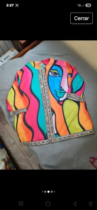 Chaqueta estilo Picasso multicolor talla única