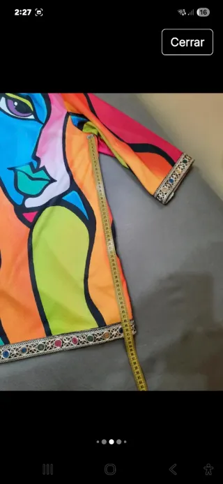 Chaqueta estilo Picasso multicolor talla única