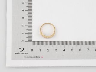 anillo oro 18k con piedra con circonita