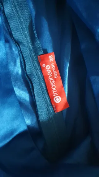 Abito da sera blu,mai indossato.. a sirena