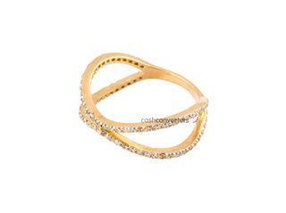 anillo oro 18k con piedra con circonita