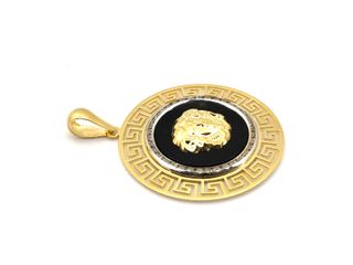 colgante oro 18k con piedra con circonita