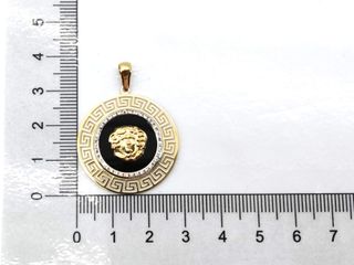 colgante oro 18k con piedra con circonita