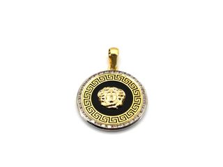 colgante oro 18k con piedra con circonita