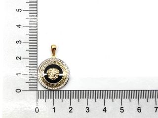colgante oro 18k con piedra con circonita