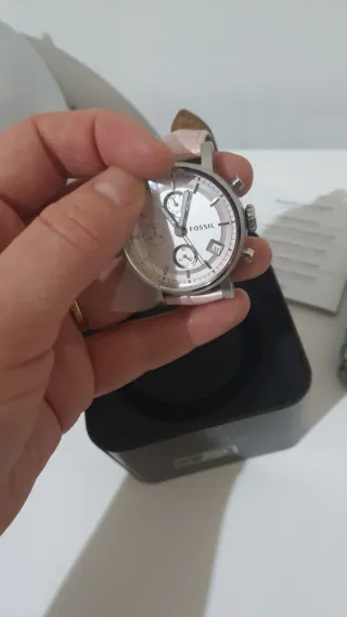 Reloj Fossil Mujer Rosa y Plateado M