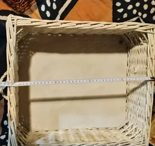 4 Cestas Mimbre Almacenaje Decoración por 13 euros