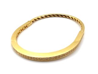 pulsera oro 18k con piedra con circonita