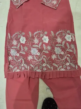 Conjunto hindú bordado talla única