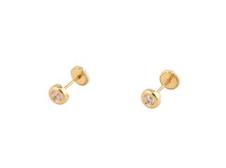 pendientes oro 18k con piedra