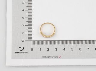 anillo oro 18k con piedra con circonita