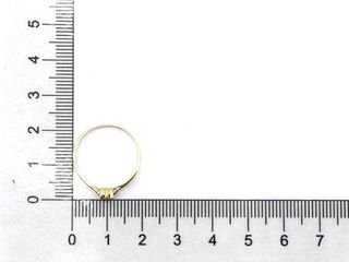 sortija oro 18k con piedra con diamante