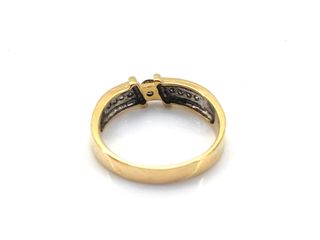 sortija oro 18k con piedra con diamante