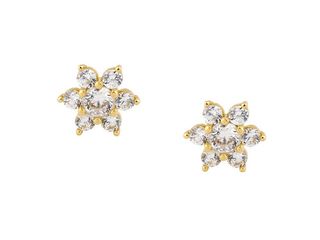 pendientes oro 18k con piedra