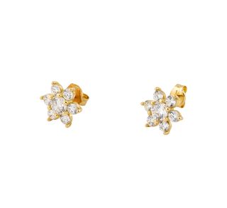 pendientes oro 18k con piedra