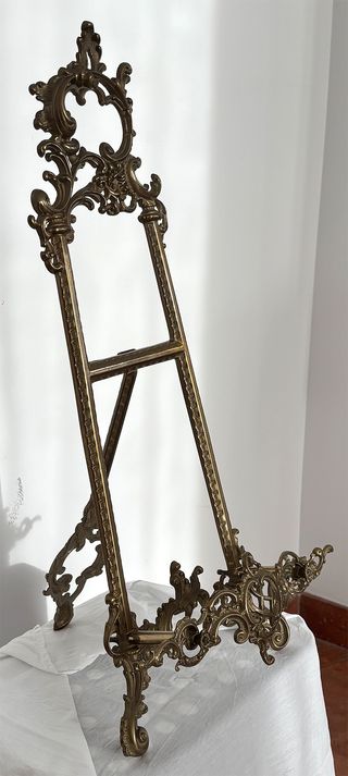 Atril Rococó Antiguo Dorado 55cm