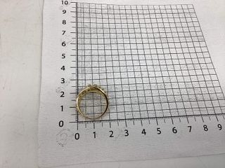 anillo oro 18k con piedra con circonita