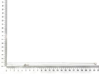 gargantilla oro 18k con piedra con circonita 21cm