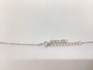 cadena plata 925mm con piedra con circonita 19 2.5cm