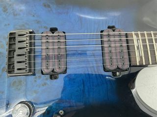 guitarra electrica schecter omen elite-7 see blue burst