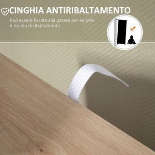 Mueble de Baño Con 4 Cajones y Armario de 2 Niveles, Mueble de Baño Ahorra Espacio Con Manijas Recortadas para Dormitorio Sala de Estar, 54X29X83 Cm, Color Madera