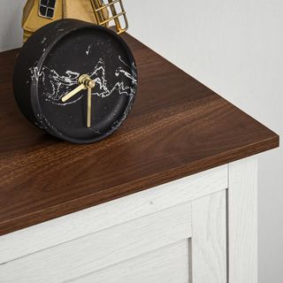 Credenza Cocina, Mueble de Cocina Con Puertas de Estilo Granero, Cajón, Armario, Estante Regulable, Estilo Rústico, Credenza Buffet para Sala de Estar, Salón, Comedor, 60X30X87.4 Cm, Blanco