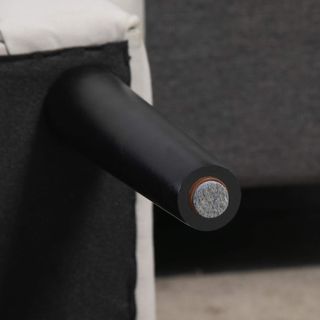 Banco Zapatero Con Brazos Enrollados, Banco Tapizado para Entrada, Mezcla Gris Blanco, 102X36X51Cm