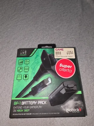 Pack Baterías Recargables Xbox 360 Gioteck