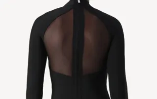 Vestido Guess Preto Manga Longa