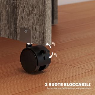 Mesa De Comedor Plegable, Mesa De Cocina Con Alas Para 6 Personas, Escritorio Plegable Ahorra Espacio Con 2 Estantes Abiertos Y Ruedas Con Freno, Para Sala De Estar, Oficina, 140X75X74Cm, Gris