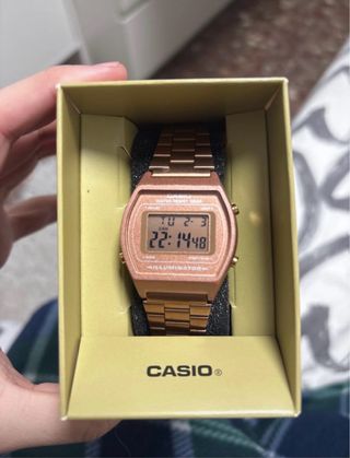 Reloj Casio Dorado Rosado Mujer