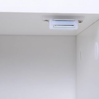 Estantería Multifuncional Ahorra Espacio Con 2 Puertas Para Sala De Estar Paneles De Partículas 80 X 23.5 X 123Cm Blanco