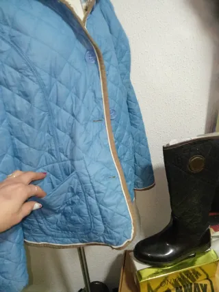 Anorak fino reversible estampado floral